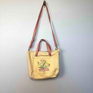 American Girl Blaire Home Grown Floral Crossbody Tote Cream One Size